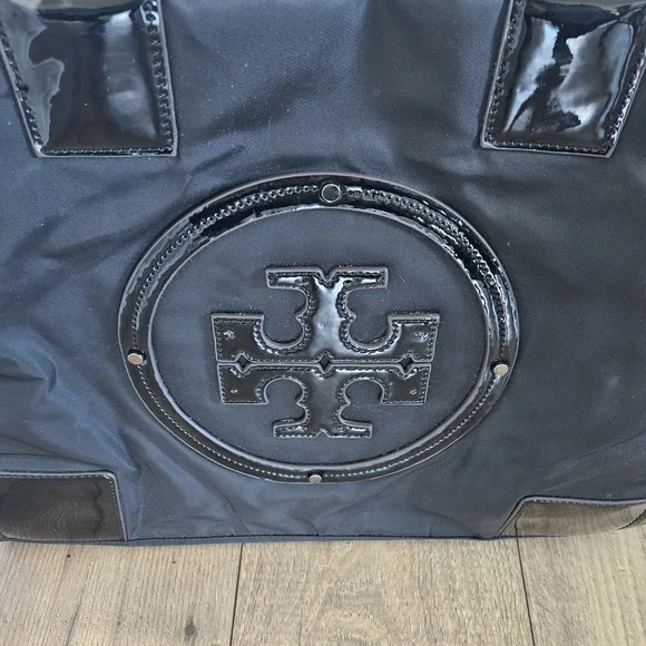 Tory Burch Black Ella Tote - Picture 3 of 9